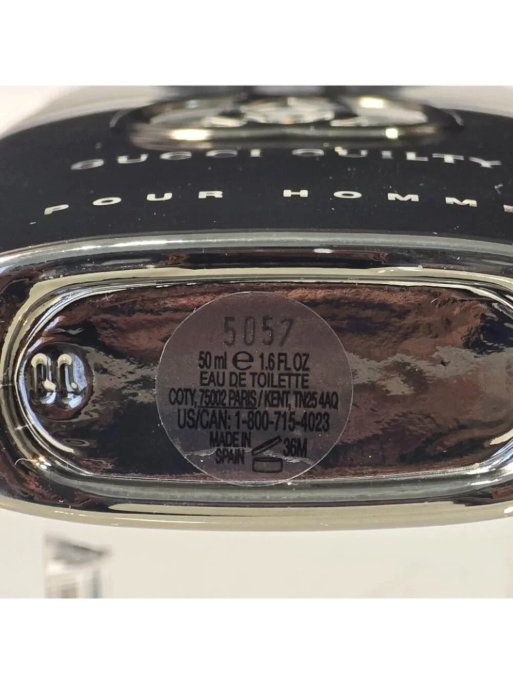 EMPTY Gucci Guilty Eau de Toilette Pour Homme Bottle